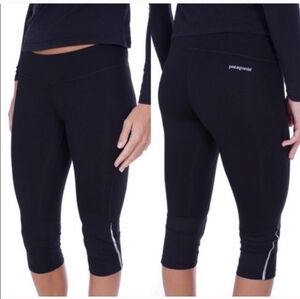 Patagonia Black Speedwork Capri Leggings Medium